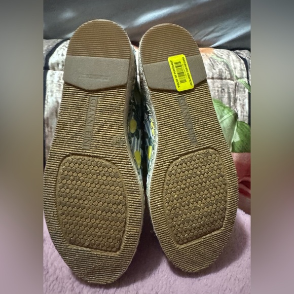 Gianni Bini Dunnigan Blue Stripe w/ Lemons Espadrille Shoes Size 7 Like New - Picture 5 of 5